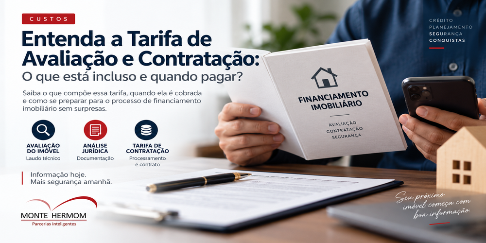 Tarifa de avaliação e contratação no financiamento imobiliário