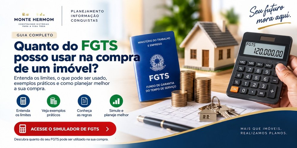 Quanto do FGTS posso usar na compra de um imóvel