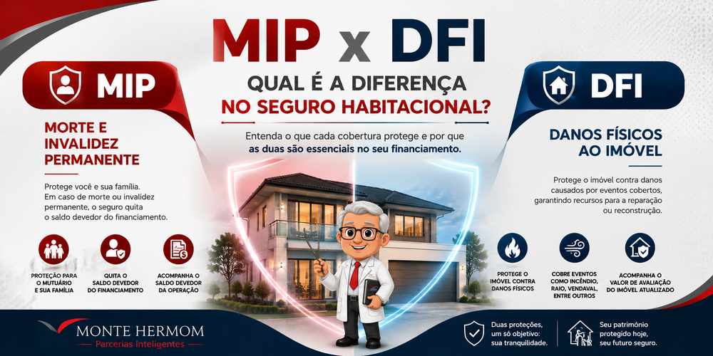 MIP x DFI: diferença no seguro habitacional